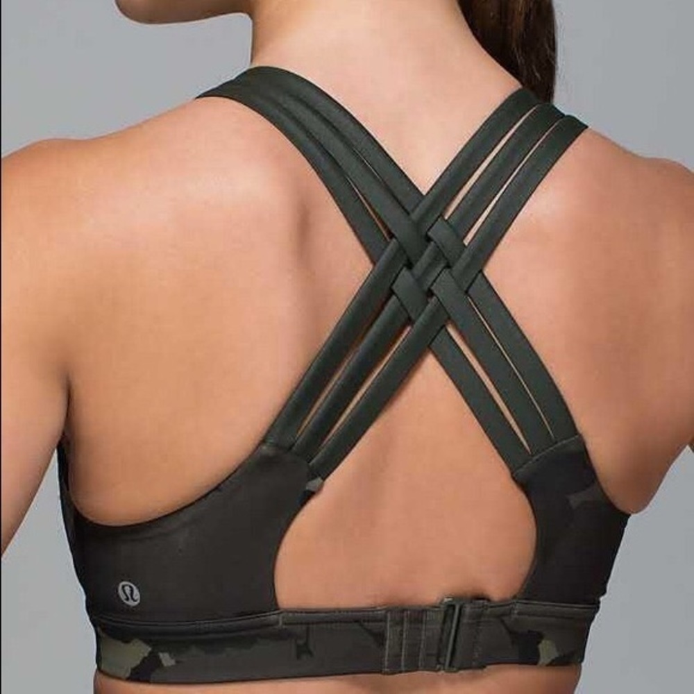Lululemon Camo crossback sports bra